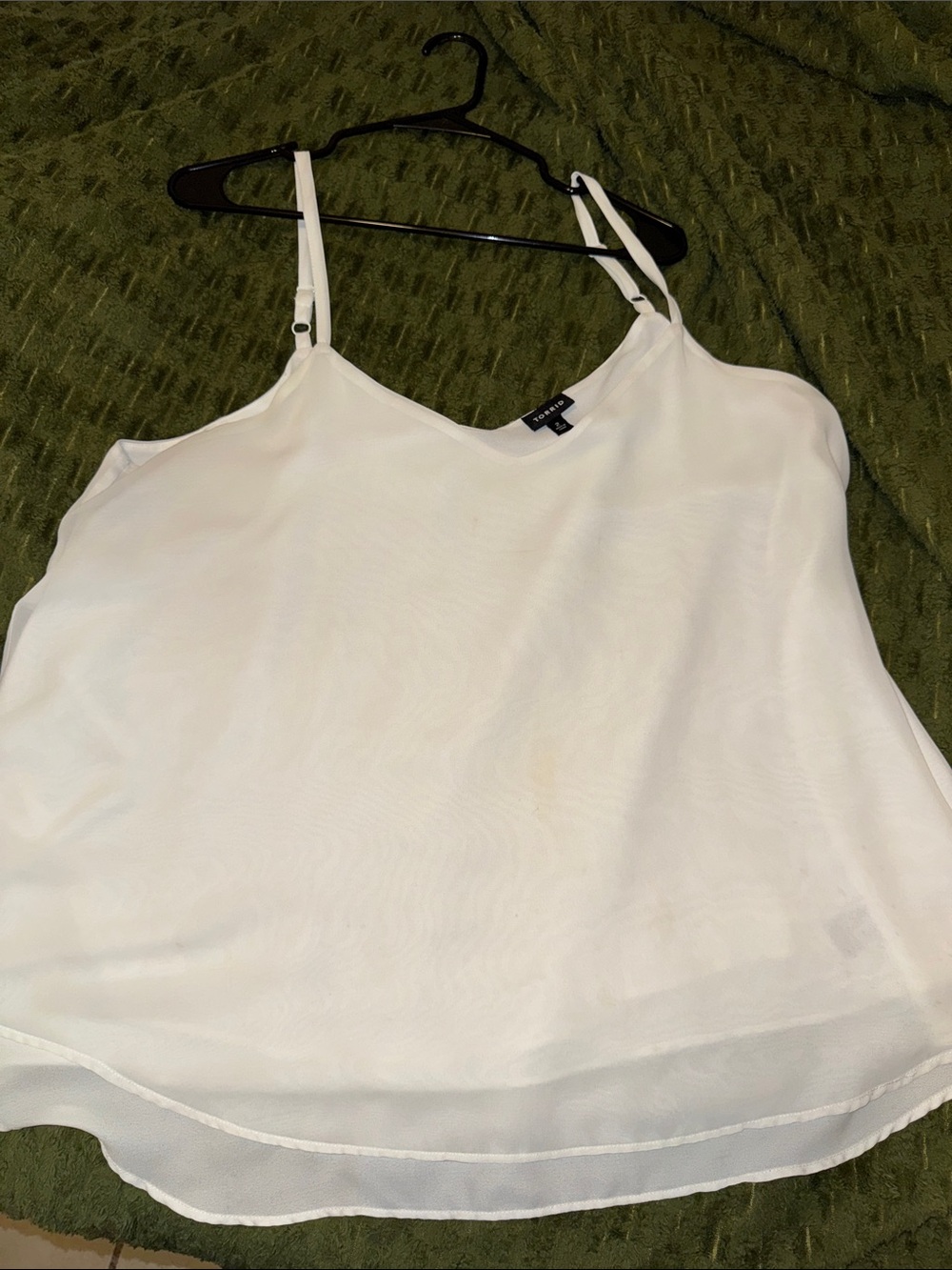 torrid White Lightweight Chiffon Camisole
